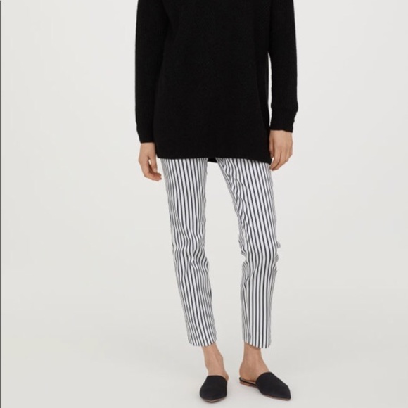 h&m striped trousers